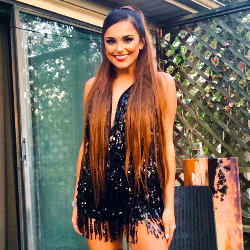 Black Party Romper